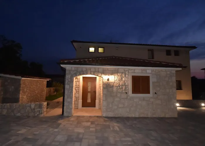 Villa Muskatel Krk -with Heated Covered Pool Brzac